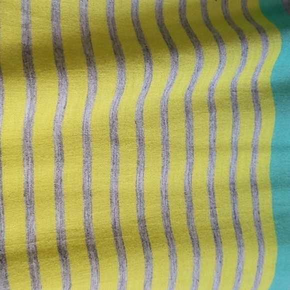 Kate Collection long sleeve striped tee with sequin elbows - Picture 3 of 11